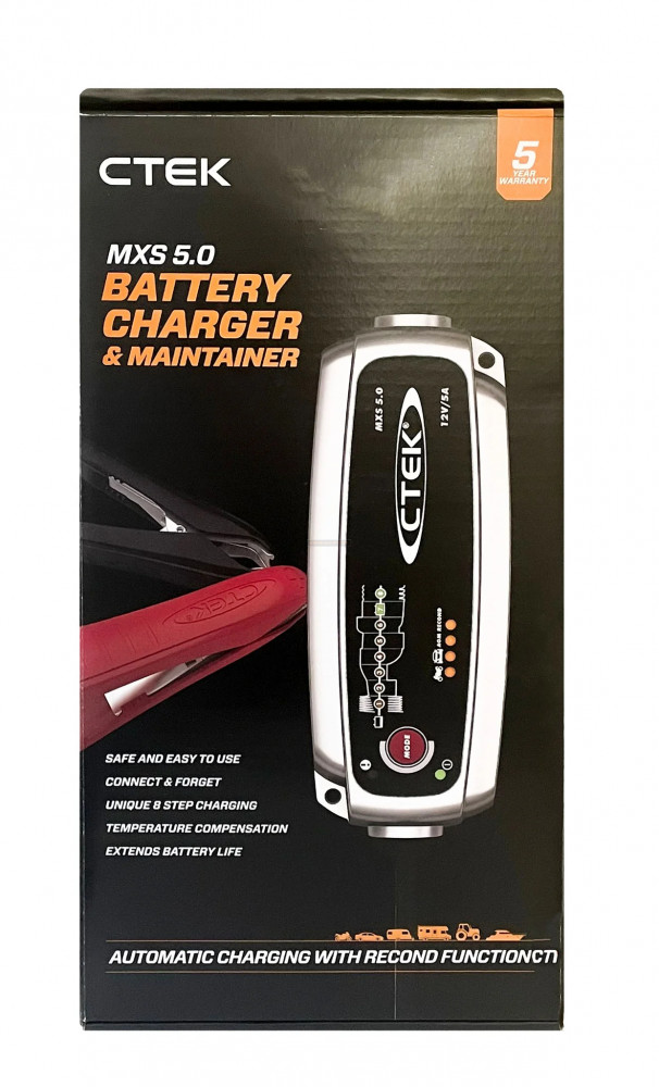 Chargeur batterie voiture / auto CTEK MXS 5.0 MXS5 12V 5A de 1.2-100ah
