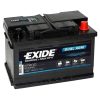 Exide Dual Marine AGM EP600 akkumulátor, 12V 70Ah 760A J+ EU, magas