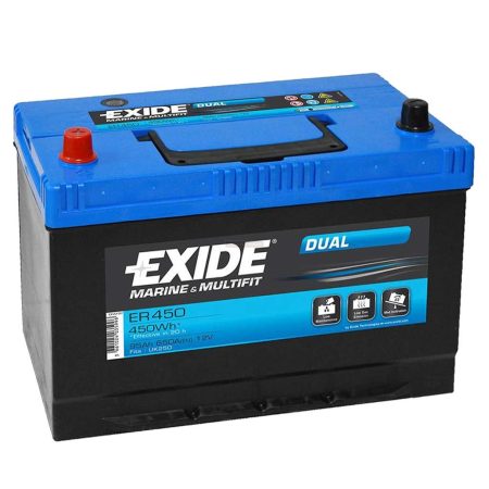 Exide Dual Marine ER450 munka akkumulátor, 12V 95Ah 650A B+