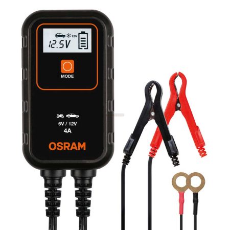 Osram OEBCS904 akkumulátor töltő és szinten tartó többfázisos töltési ciklussal, 6/12V 4A